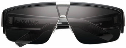One Size - polished black / grey lens