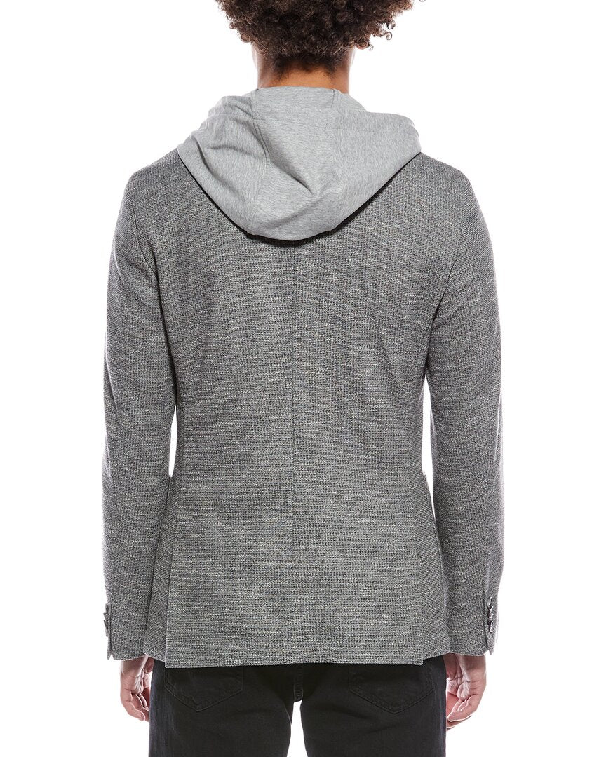 hanry slim fit hoodie blazer