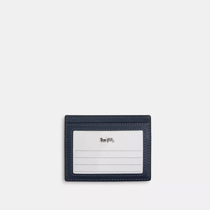 slim id card case with quilting