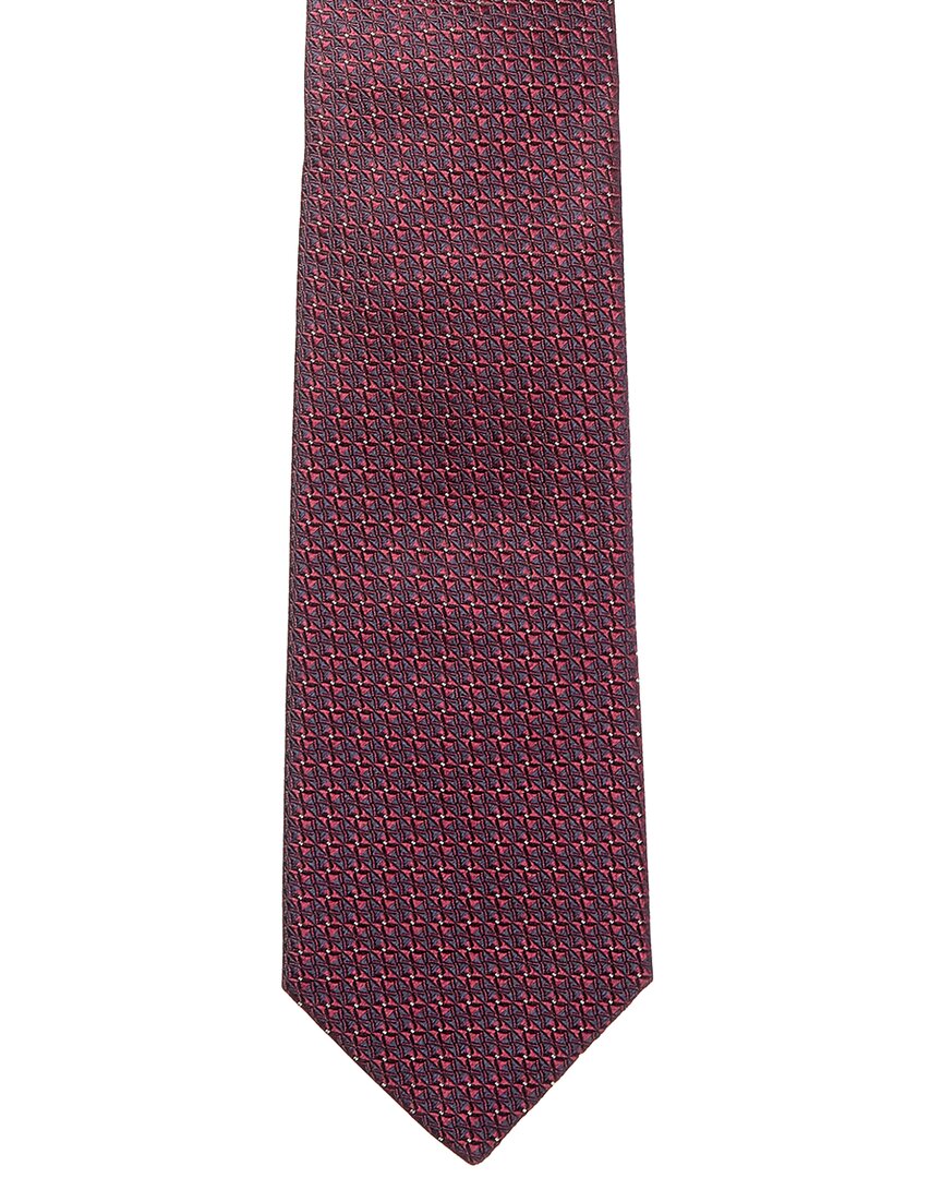 wine silk tie