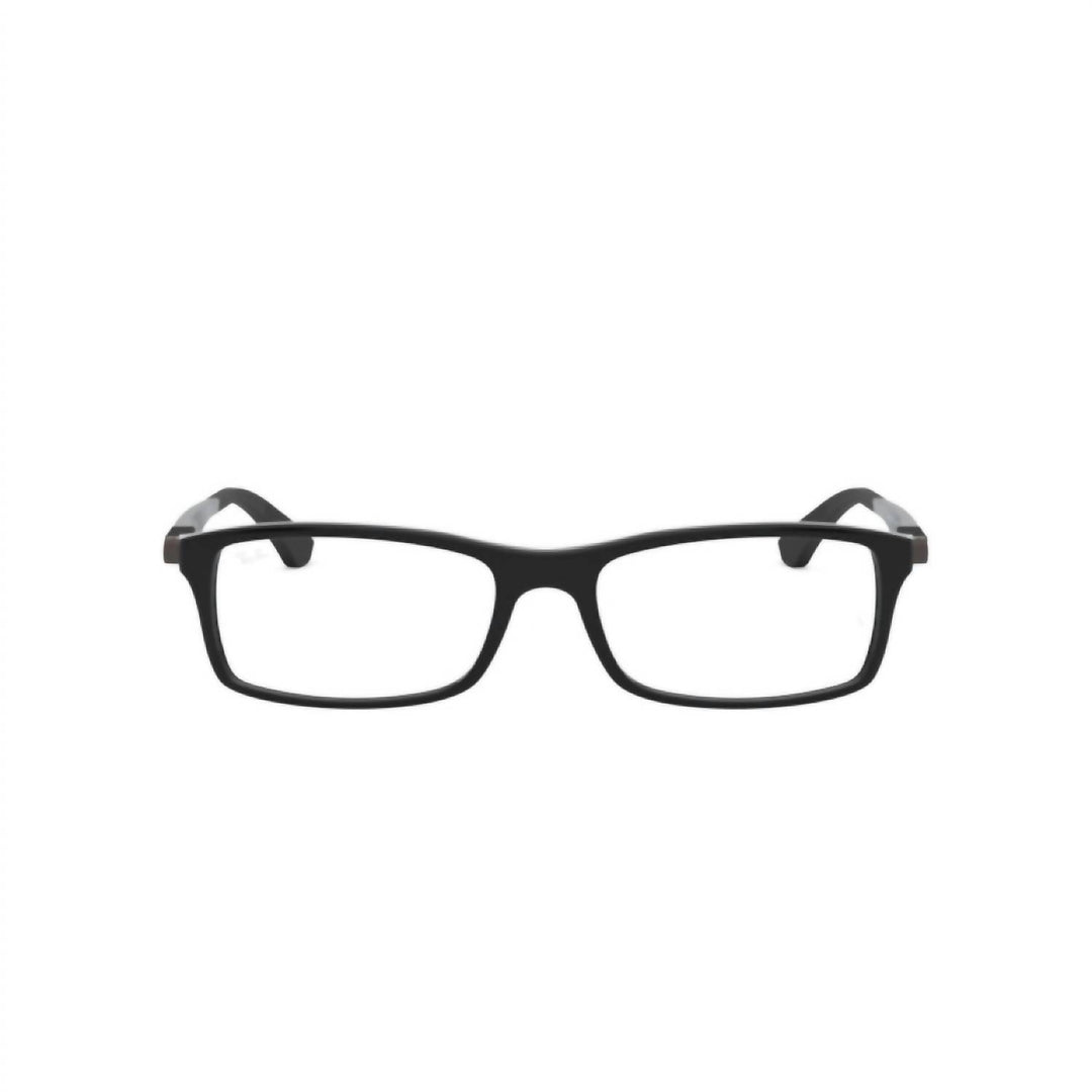 unisex rx7017 glasses in shinny black