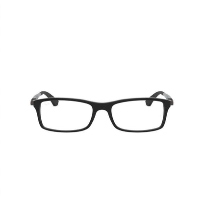 unisex rx7017 glasses in shinny black