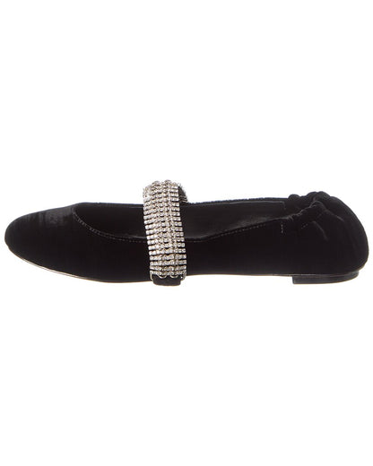 camila velvet ballerina flat