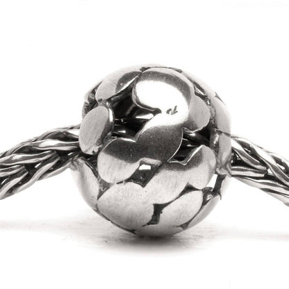 women's spot bead charm in silver