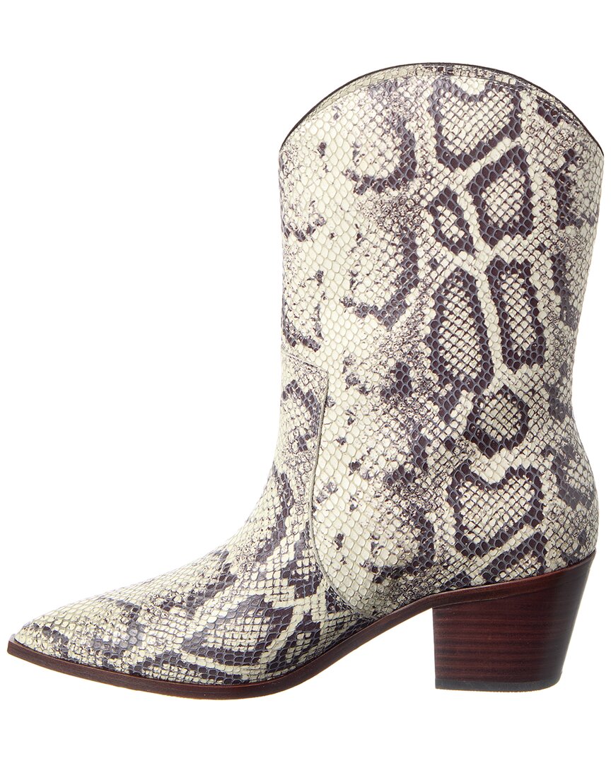 claude western croc snake boot