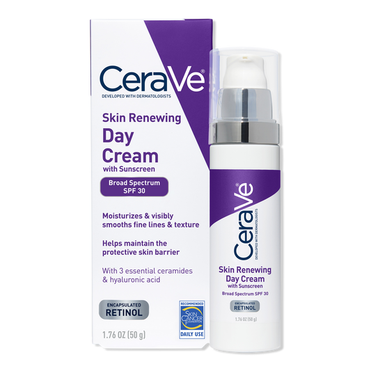 Skin Renewing Day Cream, Face Moisturizer with SPF 30 & Retinol