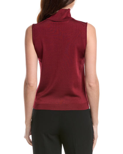 sleeveless turtleneck shell