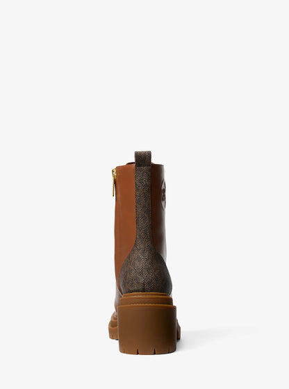 hanley leather and signature logo trim boot