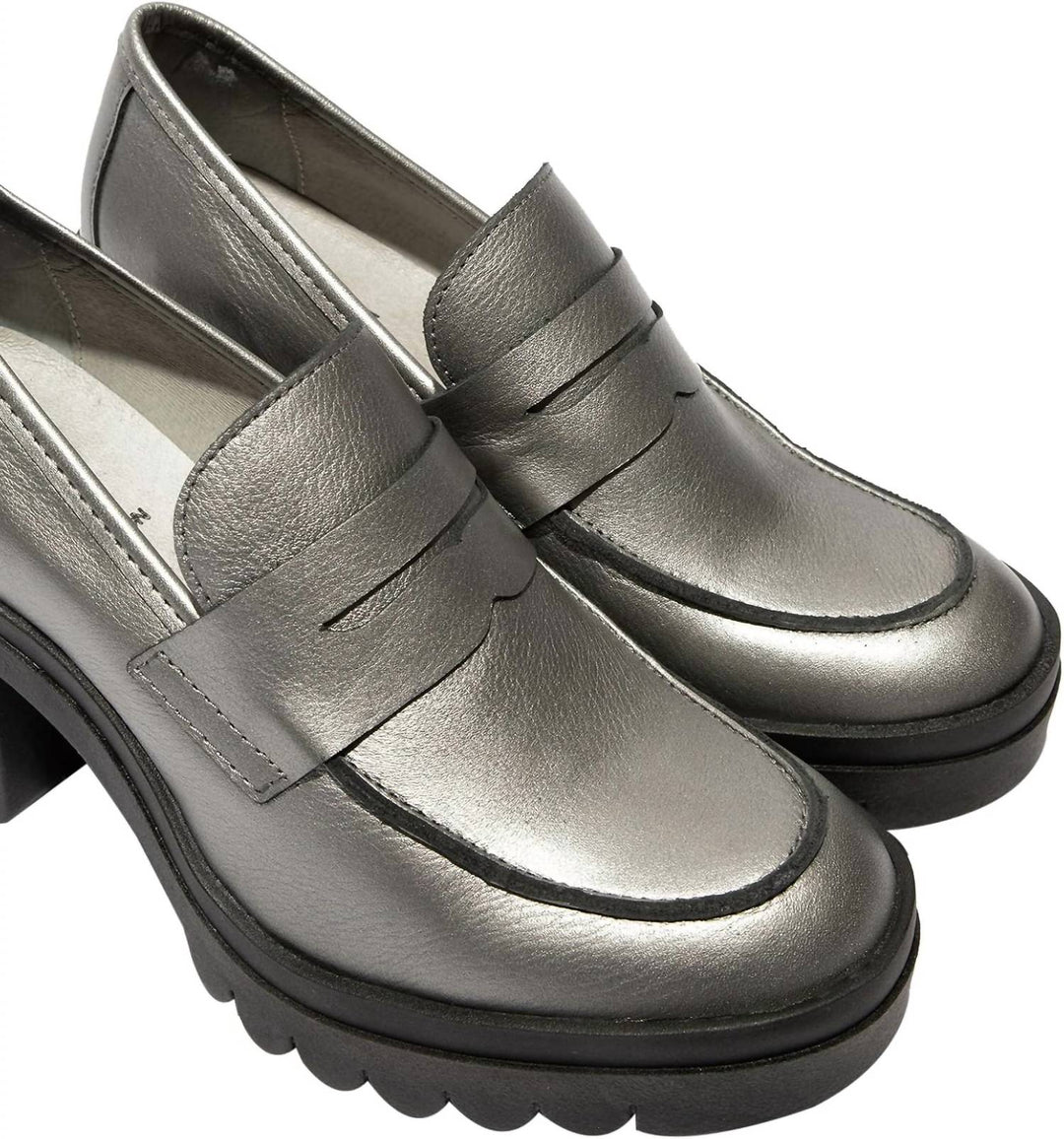 women's toky platform penny loafer in plomo