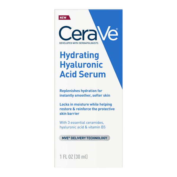 Hydrating Hyaluronic Acid Face Serum with Vitamin B5 for Dry Skin