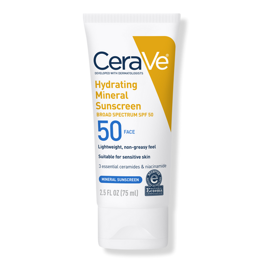 Hydrating Mineral Sunscreen Lotion for Face SPF 50 for All Skin Types