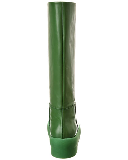 gia 16 leather knee-high platform boot