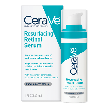 Resurfacing Retinol Facial Serum for Acne Prone Skin