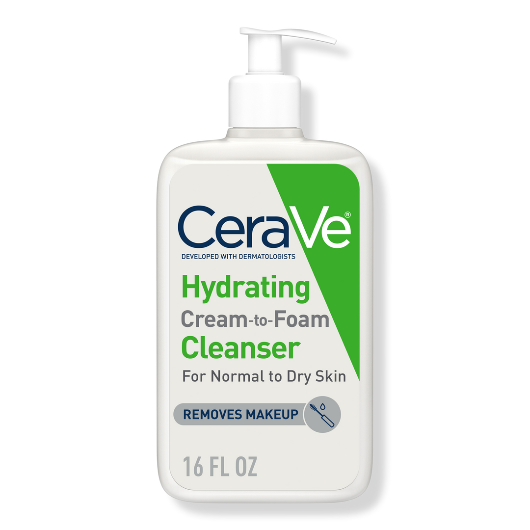 Hydrating Cream-to-Foam Face Wash for Balanced to Dry Skin