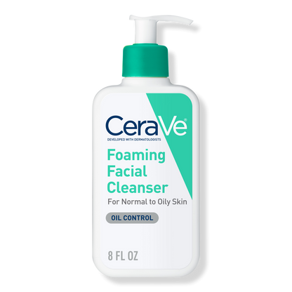 Foaming Facial Cleanser, Gel-Based Face Wash for Balanced to Oily Skin