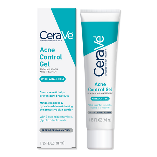 Acne Control Gel Blemish Treatment with AHA & BHA for Acne Prone Skin