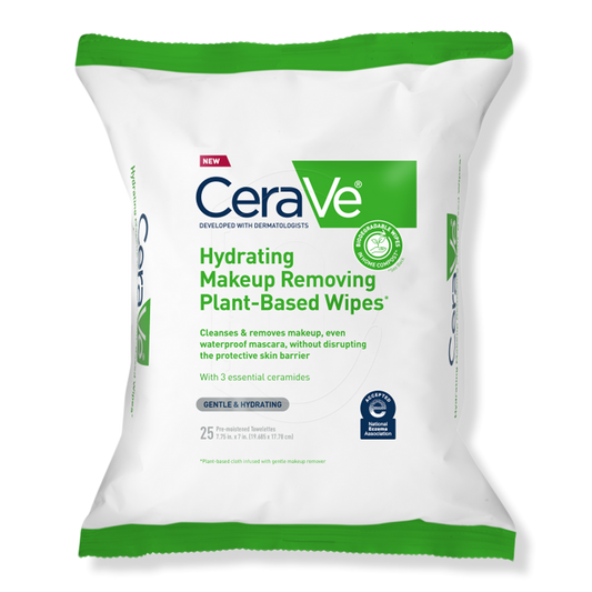 Plant-Based Hydrating Makeup Removing Face Wipes for All Skin Types