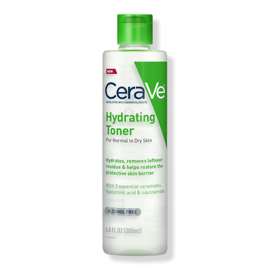 Alcohol-Free No Rinse Hydrating Facial Toner for Sensitive & Dry Skin