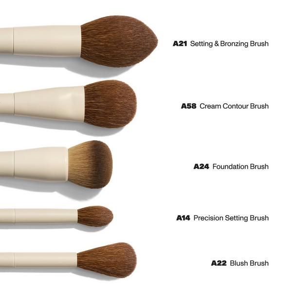 مجموعة فرش الوجه Morphe X Ariel Signature Face المكونة من 5 قطع