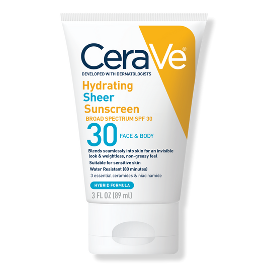 Hydrating Sheer Sunscreen Face and Body Lotion with SPF 30
