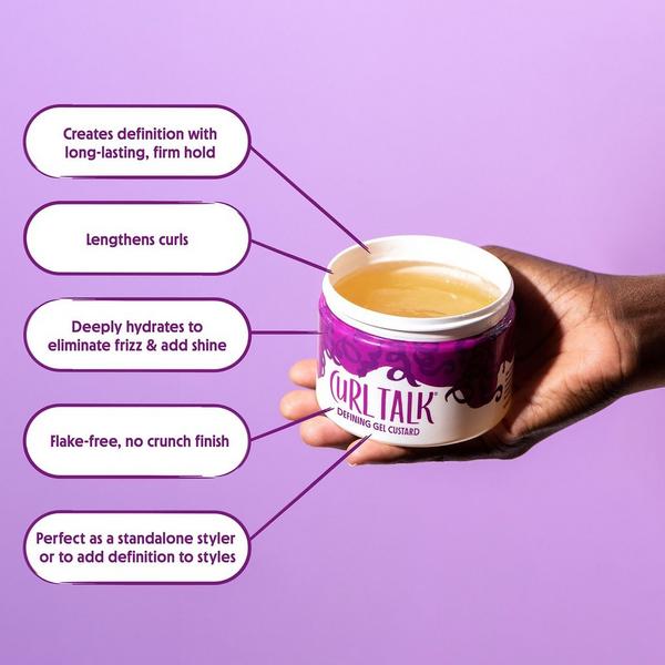Curl Talk Defining Gel Custard