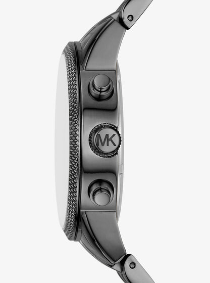 oversized hutton gunmetal watch