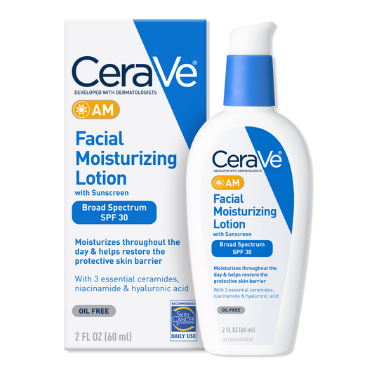 AM Lotion Face Moisturizer with SPF 30 for Balanced to Oily Skin