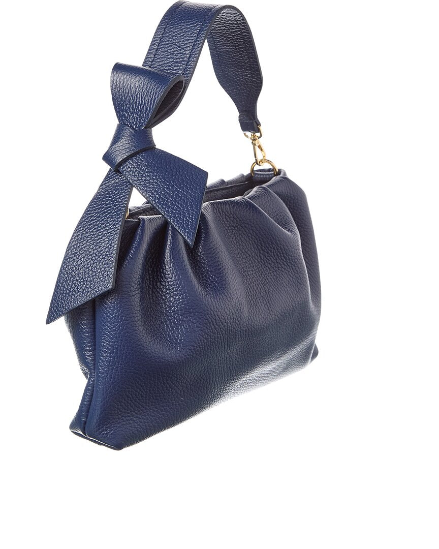 lilie bow leather shoulder bag