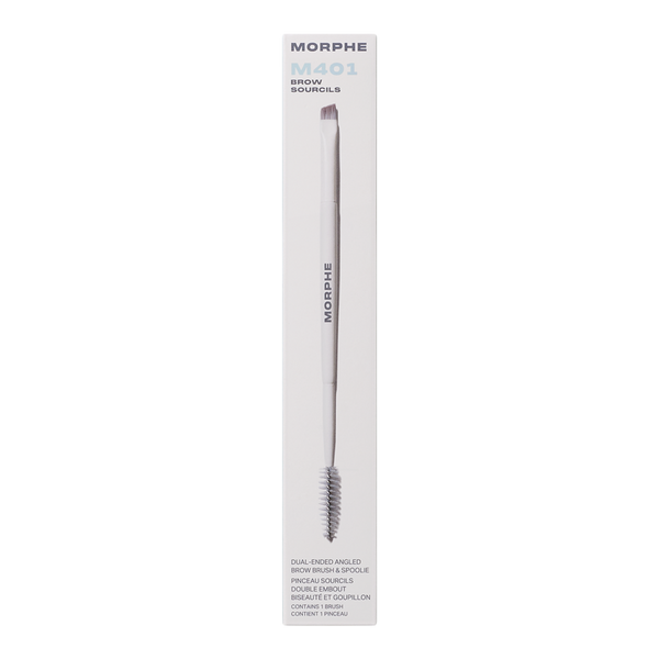 M401 Dual-Ended Angled Brow Brush & Spoolie