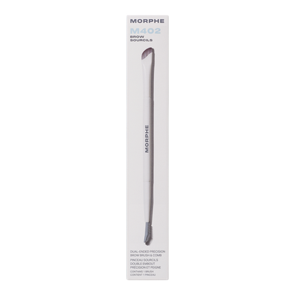 M402 Dual-Ended Precision Brow Brush & Comb