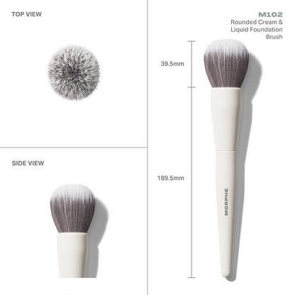 M102 Rounded Cream & Liquid Foundation Brush