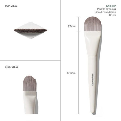 M107 Paddle Cream & Liquid Foundation Brush