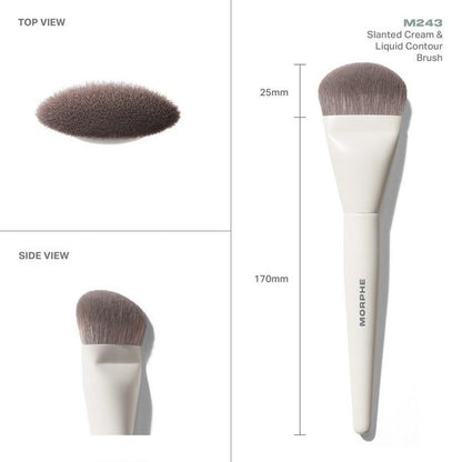 M243 Slanted Cream & Liquid Contour Brush