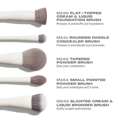 Portrait Mode 5-Piece Face Brush Set