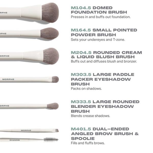 Along for the Glide 6-Piece Travel Brush Set