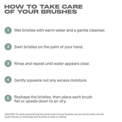 Along for the Glide 6-Piece Travel Brush Set