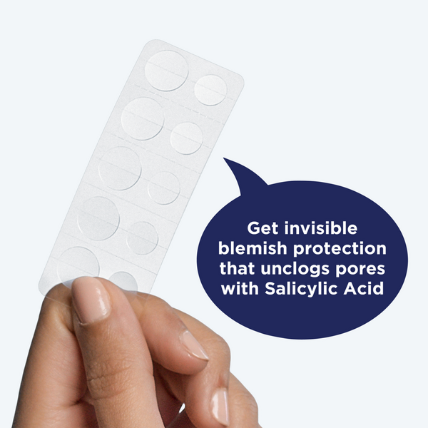 Daytime Invisible Patches with Salicylic Acid