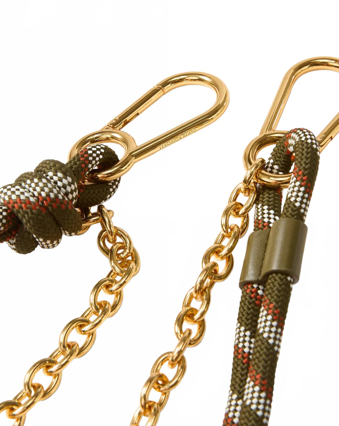 women's paracord and chain bag strap in cypress multi