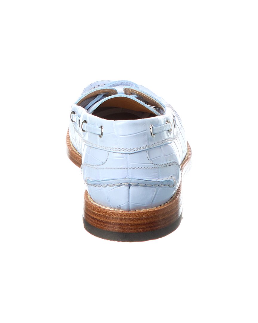 rimion croc-embossed leather loafer