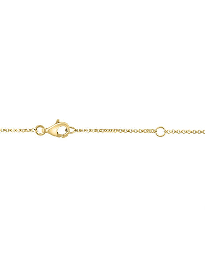 14k over silver 0.15 ct. tw. diamond necklace