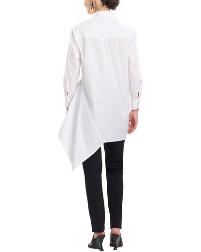 poplin flounce shirt