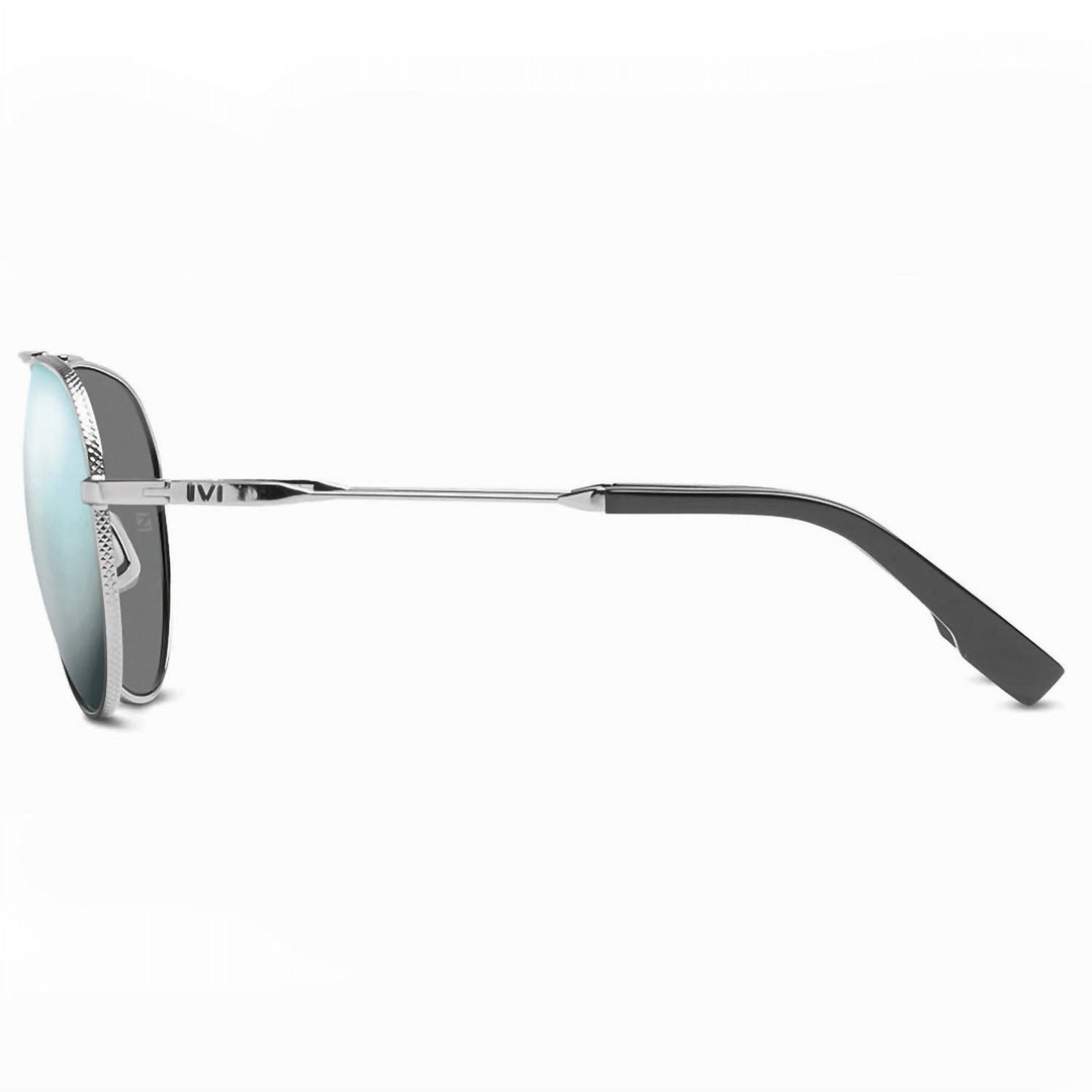 men's blake aviator sunglasses in chrome / blue chrome flash