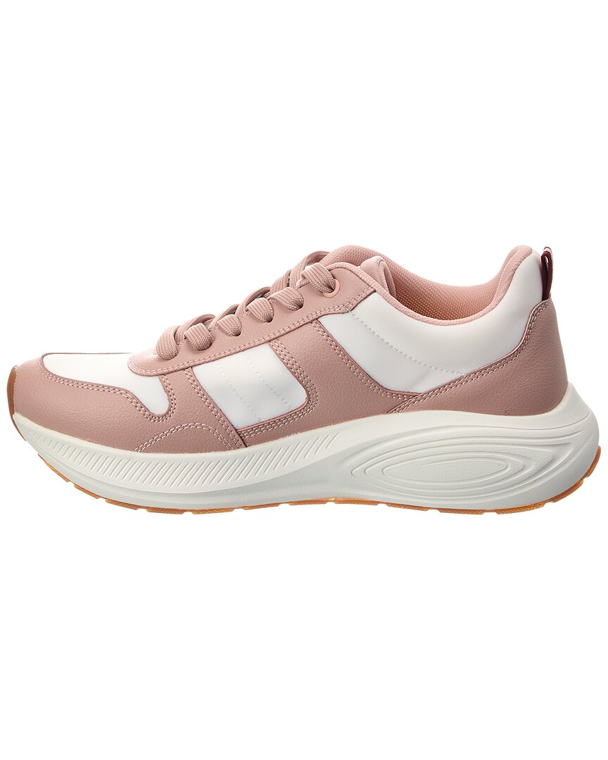 running leather & canvas sneaker
