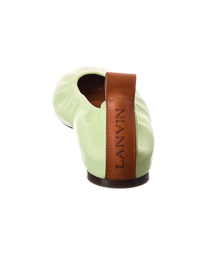 leather ballerina flat