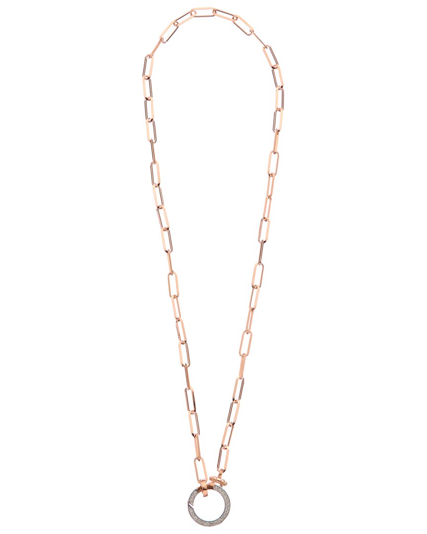 18k over silver 0.20 ct. tw. diamond necklace