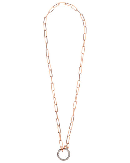 18k over silver 0.20 ct. tw. diamond necklace