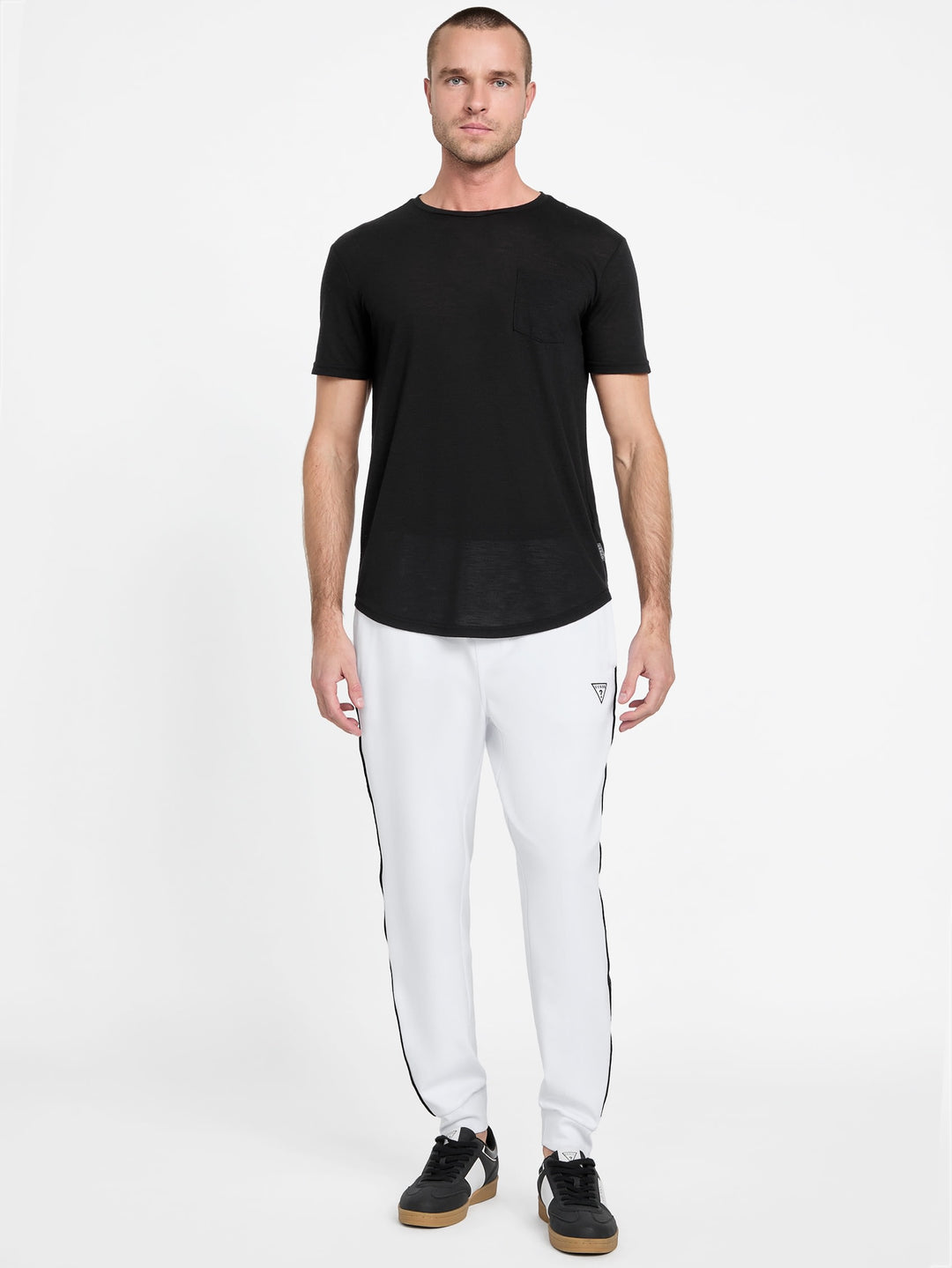 ismael logo-tape color-block joggers