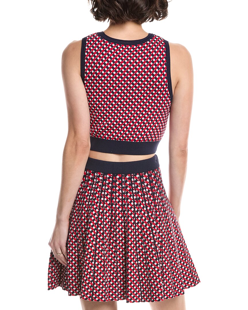 crochet jacquard tank top