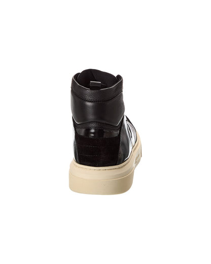 ferragamo cassio leather high-top sneaker