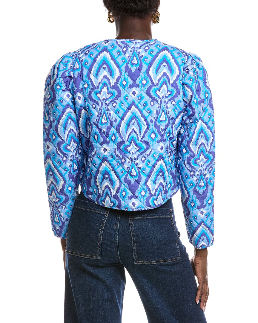 quilted print jacket